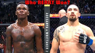 ROBBERY?!! Who REALLY Won? (Israel Adesanya vs Robert Whittaker 2)