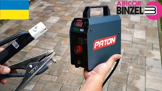 Mini MMA welding machine from Ukraine Paton ECO - 160 for coated electrode up to 160A.