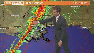 5AM Update: Severe thunderstorms, strong tornado possible Tuesday