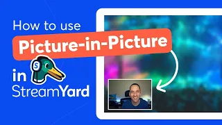 How to Do Picture-In-Picture (PiP) In StreamYard For Tutorials and Reaction Videos