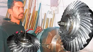 Very interesting process of spiral bevel gear making on milling machine | spiral bevel gear