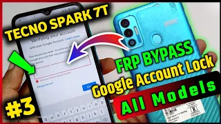 Tecno Spark 7t Android 11 Frp Unlock/Bypass Google Account Lock कैसे हटाए | how to bypass frp all mo