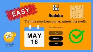 Sudoku for Beginners - Step by Step Solve - New York Times 16 May 2023 Walkthrough