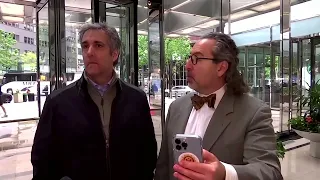Michael Cohen arrives for NY deposition 'to shine light' on Trump