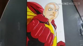 Dibujando a Saitama de One Punch Man/Drawing Saitama from One Punch man