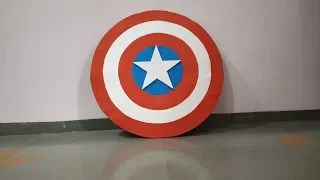 DIY How To Make Captain America's Shield using cardboard Easiest way