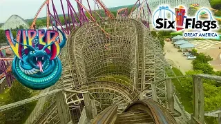 2019 Viper Roller Coaster Front Seat On Ride HD POV Six Flags Great America