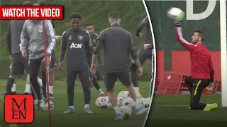 Manchester United train ahead of FK Astana Europa League game