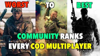 The Community Ranks EVERY Call of Duty MULTIPLAYER From WORST to BEST