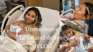 2022 Labor vlog Unmedicated & natural birth with baby #2