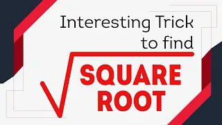 Interesting Trick to find Square Root | Square Trick | Letstute CBSE