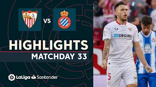 Highlights Sevilla FC vs RCD Espanyol (3-2)