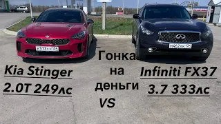 KIA STINGER 2.0T VS INFINITI FX37 СПОР НА ДЕНЬГИ