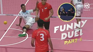 Funny Sepaktakraw Duel | Part 1| 30th Sea Games| HD