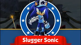 Slugger Sonic unlocked + gameplay Sonic Dash