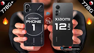 Nothing Phone 1 vs Xiaomi 12 Lite AnTuTu Benchmark  | Camera | Body | Display  Full Comparison.