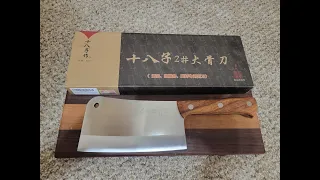 SHI BA ZI ZUO, replacing Amazon’s best selling (worst) cleaver knife… is this just as bad? Unboxing.