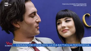 Damiano dei Maneskin al fianco della fidanzata Giorgia Soleri - La vita in diretta 04/05/2022