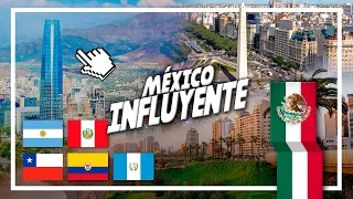 Los 8 países LATINOAMERICANOS con MÁS INFLUENCIA MEXICANA