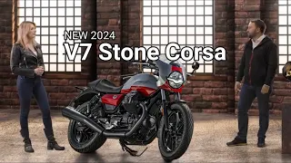 2024 NEW MOTO GUZZI V7 STONE CORSA UNVEILED | BETTER THAN KAWASAKI Z900RS CAFE
