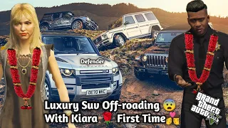 GTA5: Franklin Doing All Luxury Suv Off-roading😨With India Thar😱Kiara first Time👩‍❤️‍💋‍👨PS Gamester