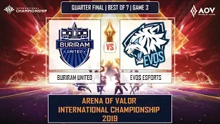 BURIRAM vs EVOS I Bo7 - Game 3 I AIC Quarter Final