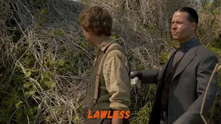 Lawless: Consequences. Charles Raikes kills Cricket Pate. And blows up the brothers' secret business