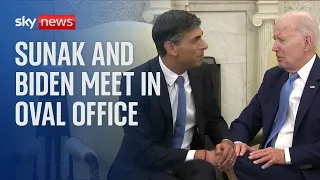 Rishi Sunak and President Biden meet in the Oval Office