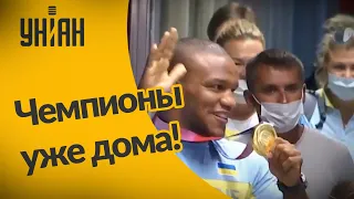Как встречали украинских призеров Олимпиады