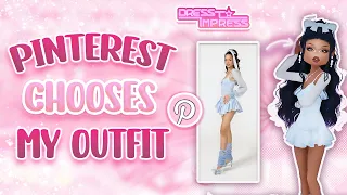 DRESS TO IMPRESS but PINTEREST CHOOSES MY OUTFIT PART TWO | roblox ♡