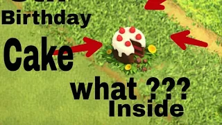 Clash of clan - removing 5th anniversary cake | whats inside |