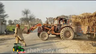 Shewal Tractor Sugarcane Load Trolley Pulling Fail On Ramp With Help Belarus Tractor | Tractor Fail