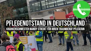 16.11.2021 #Erlangen #Pflegenotstand #Krankenschwester Mandy streikt für #Traumberuf #Pfleger #verdi