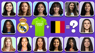 Guess the football players WOMAN version BY JERSEY NUMBER, CLUB, and COUNTRY Ronaldo, Messi, Neymar