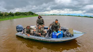 FOMOS SURPREENDIDOS NO RIO PARAGUAI !!