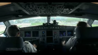 Zürich - Shanghai Airbus A340 Cockpit View [HD]