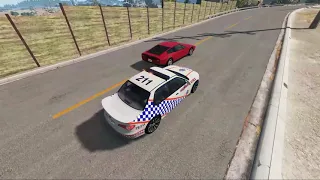 Australian Highway Patrol VS Armed Criminal | BeamNG. Drive