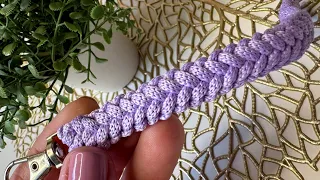 Crocheted bag handle.. Crochet...