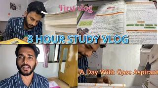 Study vlog GPSC, my 8 hour study day life ..#gpsc #upsc #binsachivalay