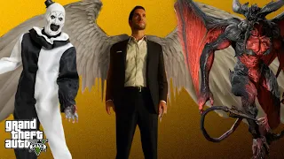 GTA 5 : LUCIFER Try To Save LOS SANTOS From HELLGOD And SERBIAN DANCING LADY