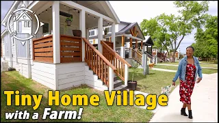 Ultimate Tiny House Village has more amenities than any other?! (Texas)