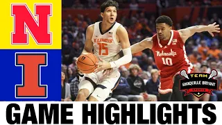 #14 Illinois vs Nebraska Highlights | NCAA Men's Basketball | 2024 College Basketball