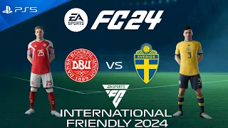 FC 24 Denmark vs Sweden | International Friendly 2024 | PS5