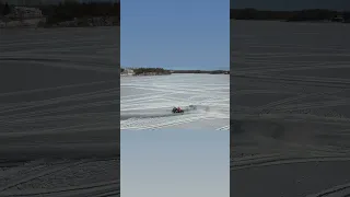 Team Polaris Cross Country testing - Ice racing. COR POWERSPORTS