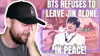 BTS Picking on Jin?! BTS Refuses to Leave Jin Alone in Peace REACTION