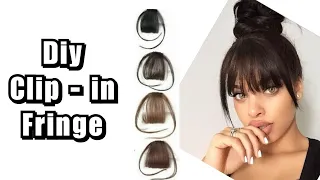 DIY Clip in Fringe / Clip in Bangs / New Method / Beginners Friendly