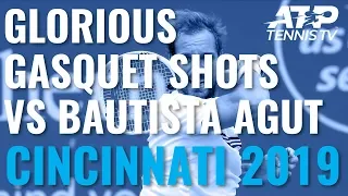 Glorious Richard Gasquet Shots In Win Over Bautista Agut | Cincinnati 2019 Day 5