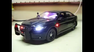 Jonathan's custom Ford Interceptor Sedan New York State Police diecast model with working lights