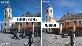 How to REMOVE PEOPLE or OBJECTS from 360 photos using AI | w/ Insta360 and Luminar Neo | Gaba VR