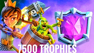 THE BEST LOG BAIT DECK TO PUSH 7500 TROPHIES IN CLASH ROYALE